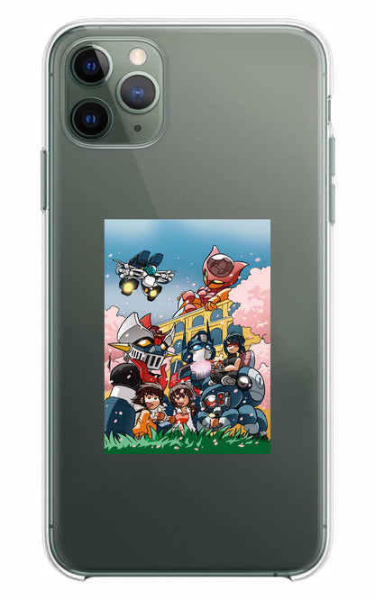 Cover Compatibile Con Tutti i Modelli iPhone - MECHA'S WORLD - Trasparente UltraSottili AntiGraffio Antiurto Case Custodia Marca