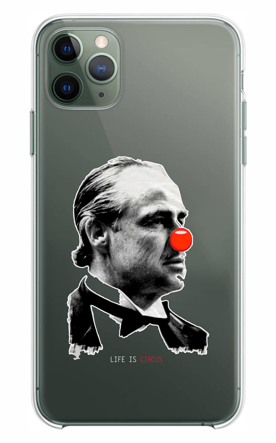 Cover Compatibile Con Tutti i Modelli iPhone - LIFE IS A CIRCUS - Trasparente UltraSottili AntiGraffio Antiurto Case Custodia Marca