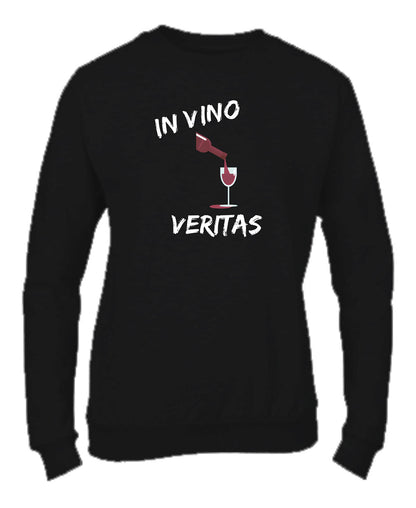 Felpa Girocollo UOMO, DONNA & BAMBIN - IN VINO VERITAS - Super vestibilità Top qualità