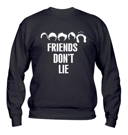 Felpa Girocollo UOMO, DONNA & BAMBIN - FRIEND'S DON'T LIE - Super vestibilità Top qualità