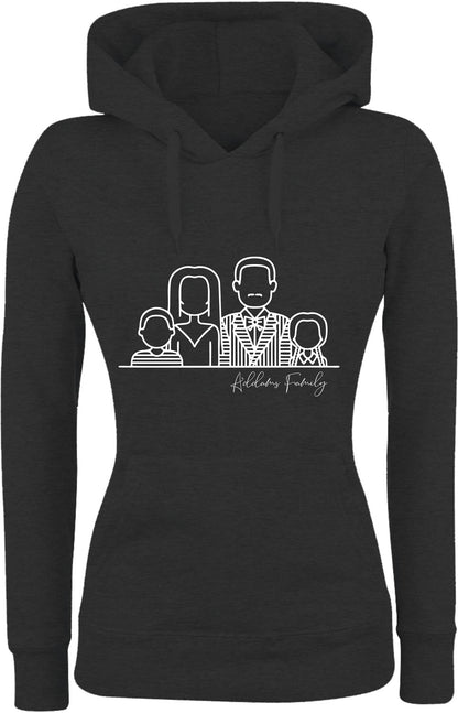 Felpa con cappuccio UOMO, DONNA & BAMBIN - LA FAMIGLIA ADDAMS - Super vestibilità Top qualità