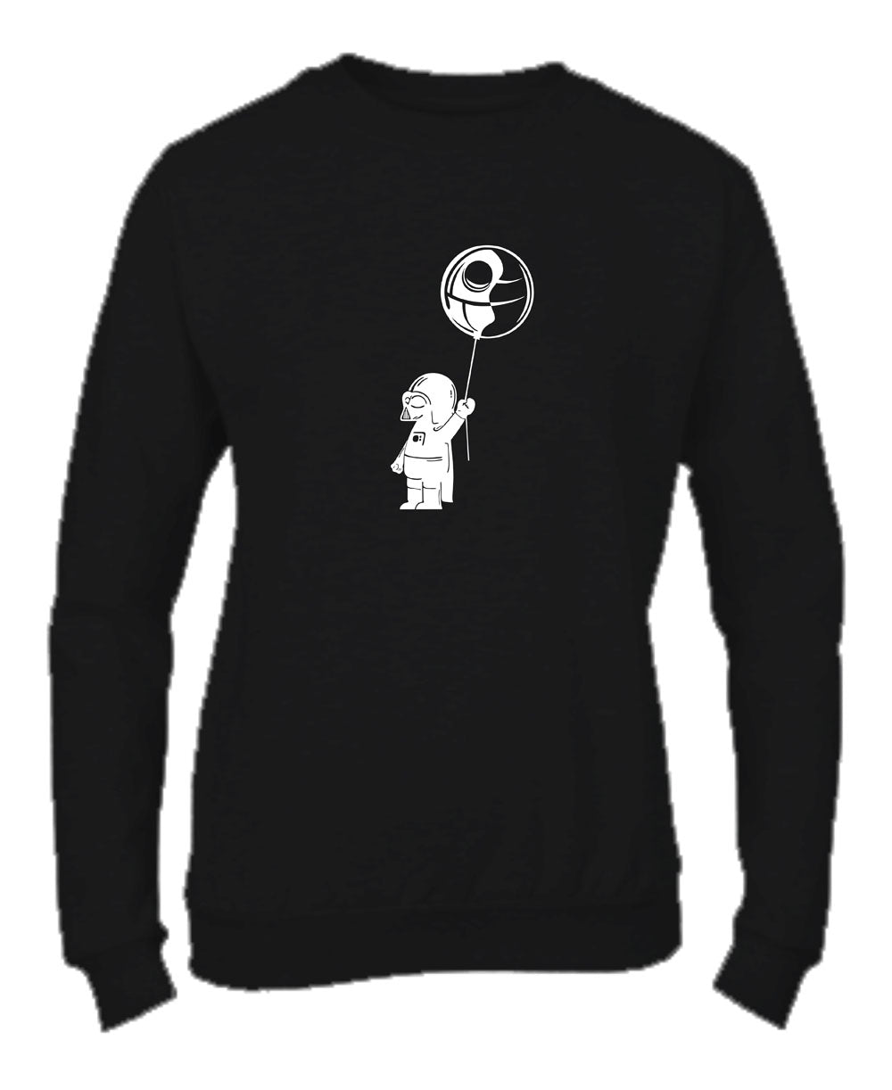 Felpa Girocollo UOMO, DONNA & BAMBIN - BABY DARTH VADER - Super vestibilità Top qualità