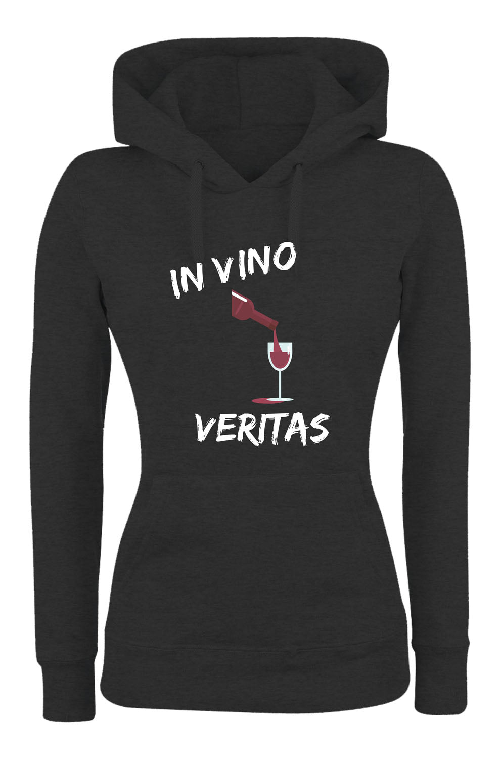 Felpa con cappuccio UOMO, DONNA & BAMBIN - IN VINO VERITAS - Super vestibilità Top qualità