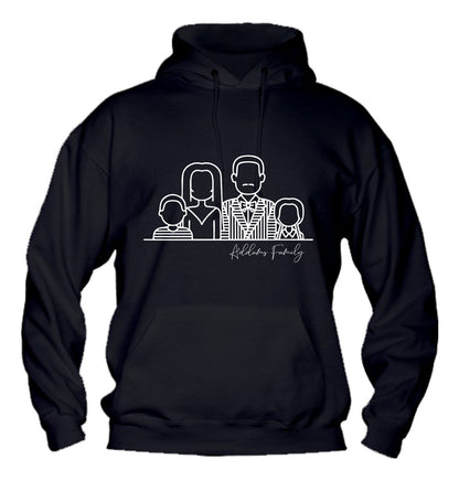 Felpa con cappuccio UOMO, DONNA & BAMBIN - LA FAMIGLIA ADDAMS - Super vestibilità Top qualità