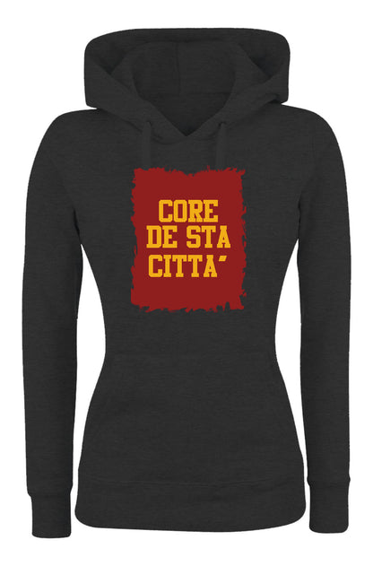 Felpa con cappuccio UOMO, DONNA & BAMBIN - CORE DE STA CITTÀ - Super vestibilità Top qualità