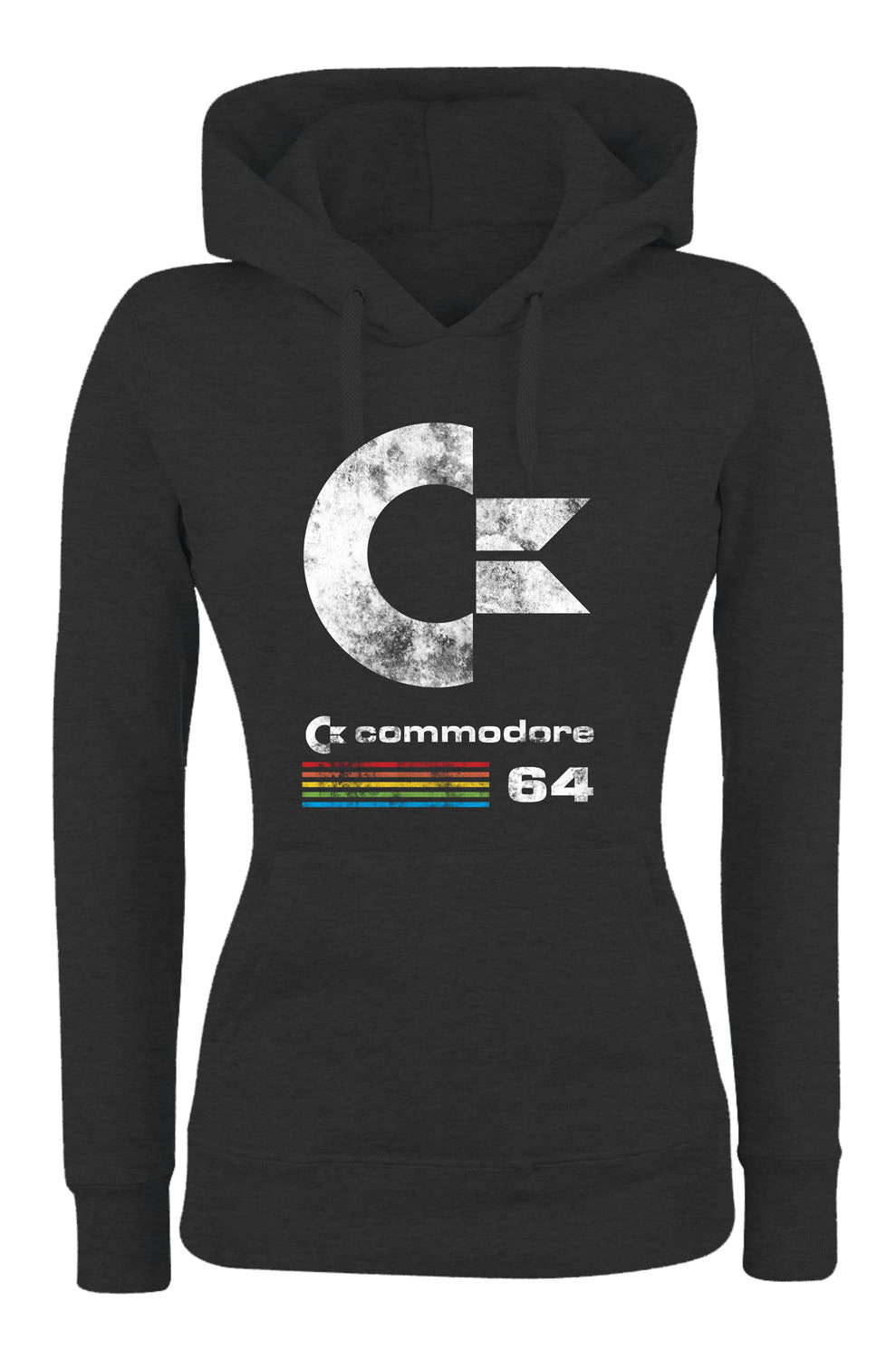 Felpa con cappuccio UOMO, DONNA & BAMBIN - COMMODORE 64 - Super vestibilità Top qualità