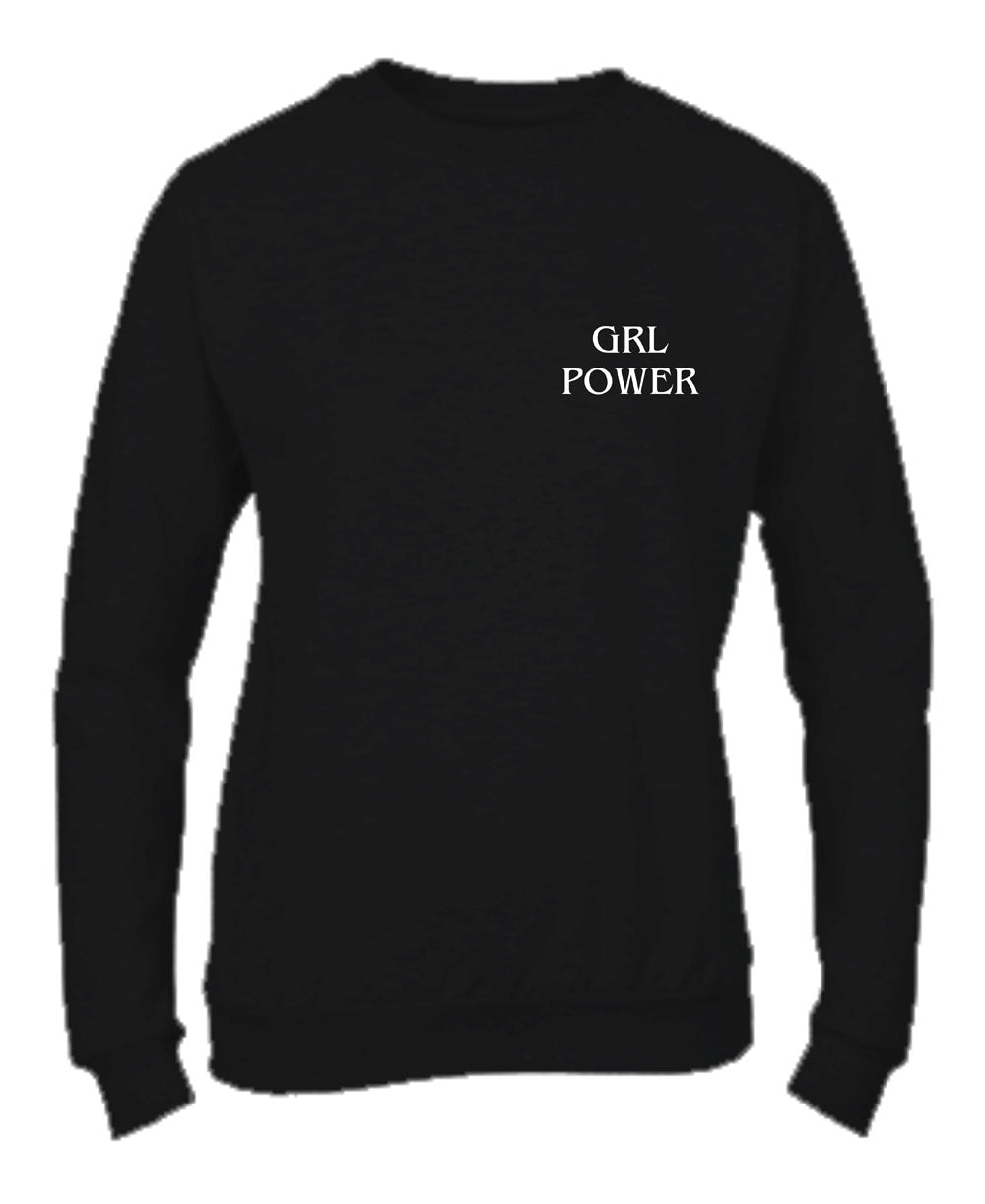 Felpa Girocollo DONNA & BAMBIN - GRL POWER - Super vestibilità Top qualità