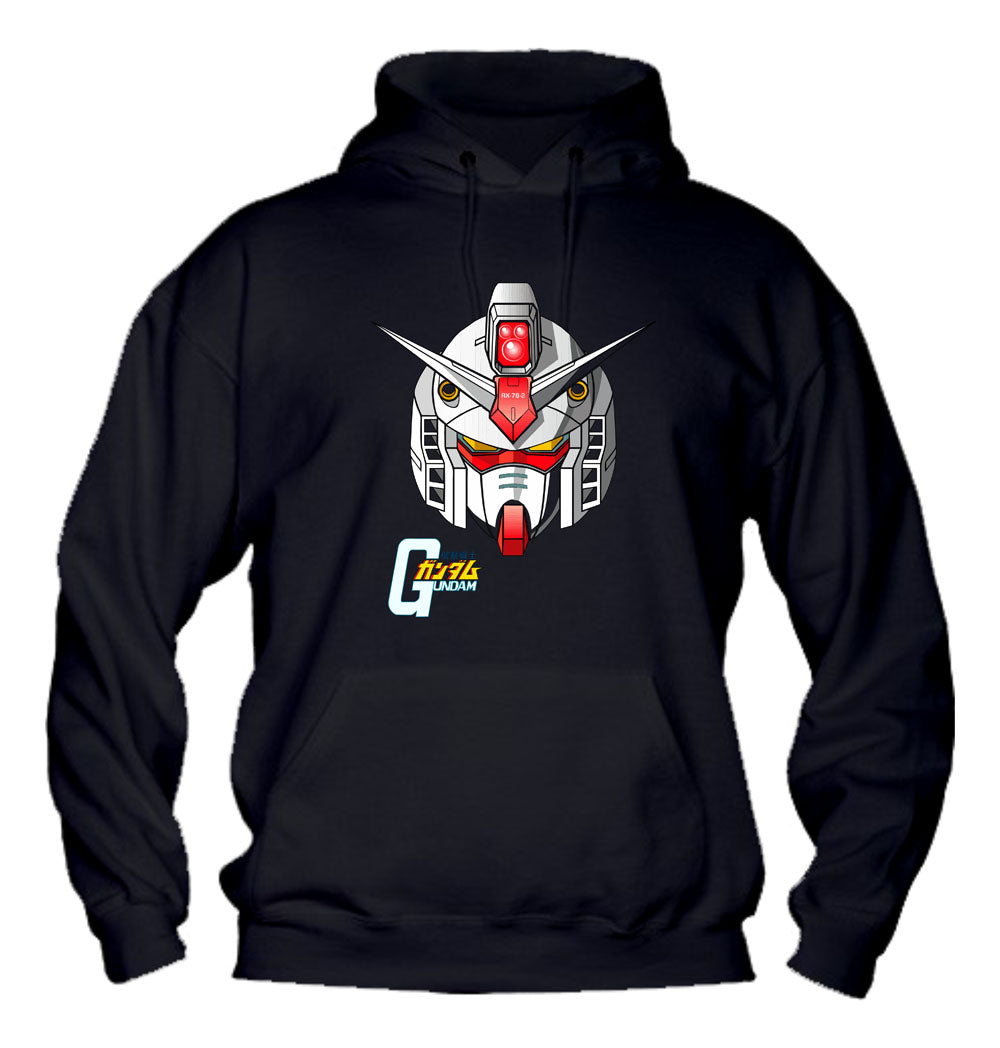 Felpa con cappuccio UOMO, DONNA & BAMBIN - GUNDAM HEAD - Super vestibilità Top qualità