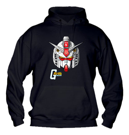 Felpa con cappuccio UOMO, DONNA & BAMBIN - GUNDAM HEAD - Super vestibilità Top qualità