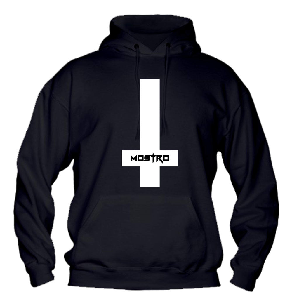 Felpa con cappuccio UOMO, DONNA & BAMBIN - MOSTRO CROCE - Super vestibilità Top qualità