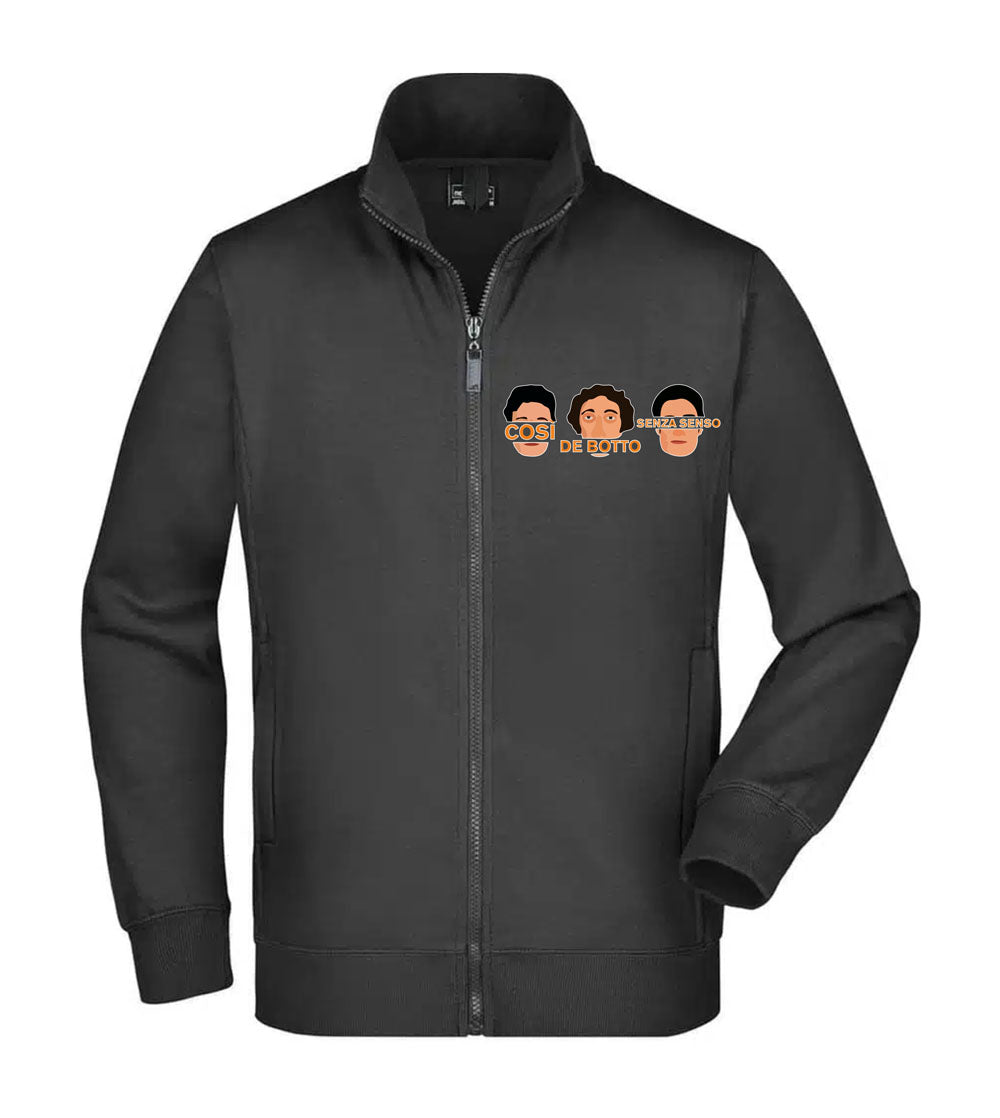 Felpa Unisex Full Zip - COSI DE BOTTO SENZA SENSO - Super vestibilità Top qualità