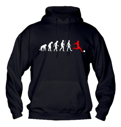 Felpa con cappuccio UOMO & BAMBIN - CALCIO EVOLUTION - Super vestibilità Top qualità - Social Crazy