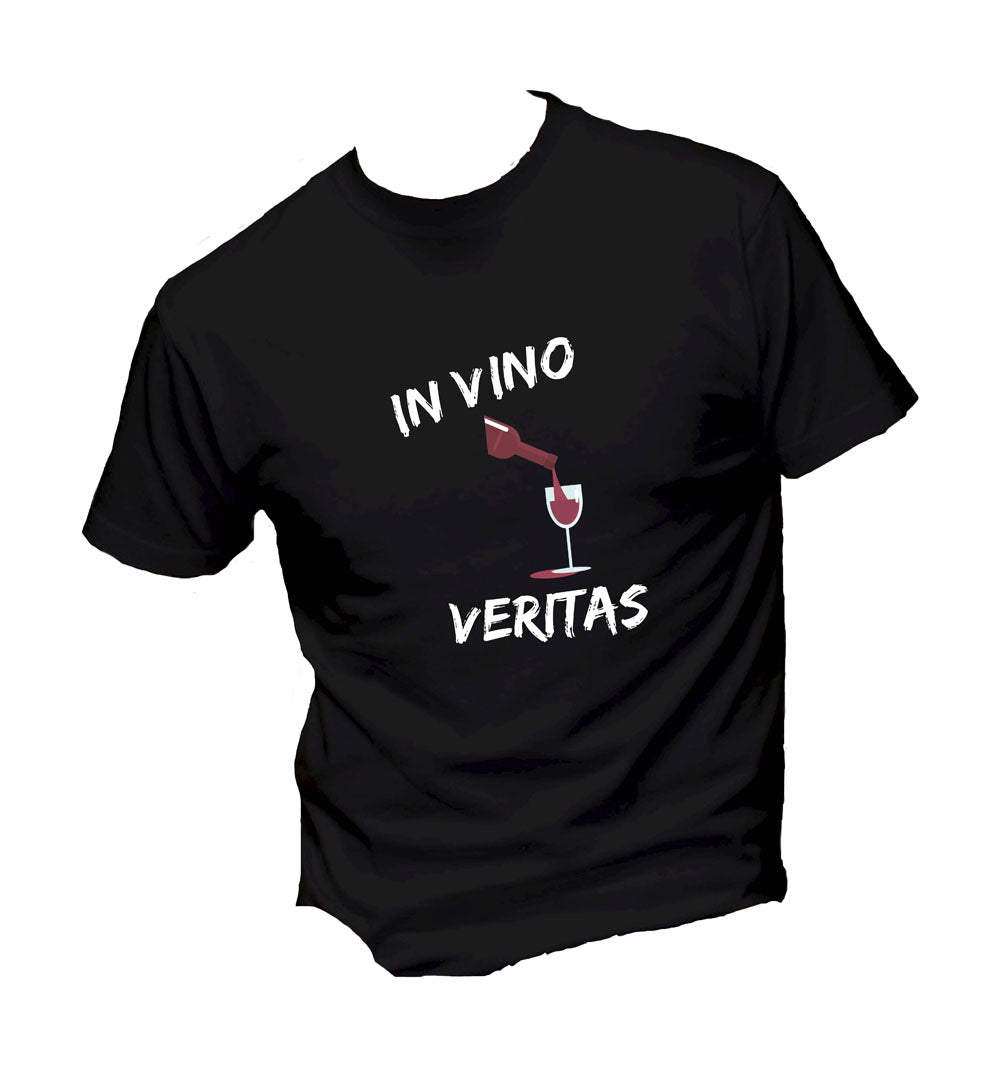 T-Shirt Uomo & Bambino - IN VINO VERITAS - Maglietta Maglia Tshirt Super vestibilità Top qualità