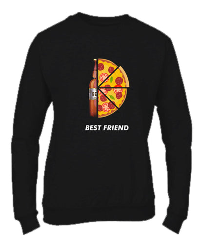 Felpa Girocollo UOMO, DONNA & BAMBIN - BEST FRIEND - Super vestibilità Top qualità