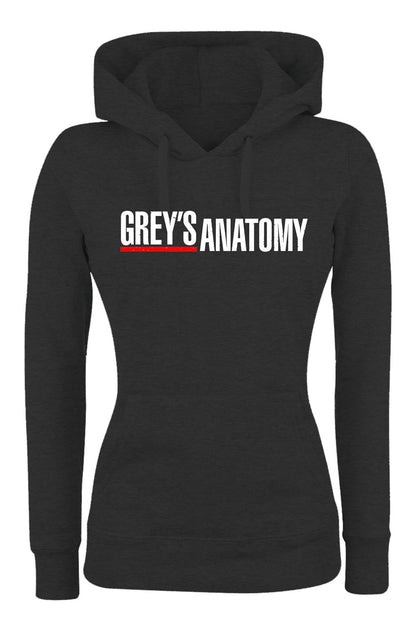 Felpa con cappuccio UOMO, DONNA & BAMBIN - GREY'S ANATOMY LOGO - Super vestibilità Top qualità