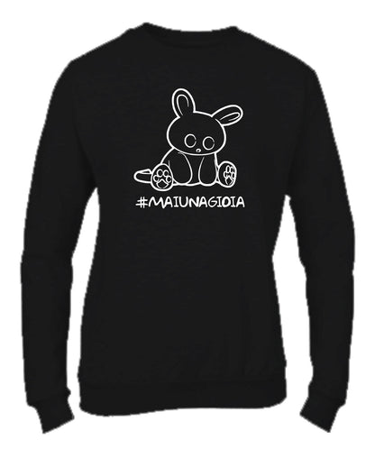 Felpa Girocollo UOMO, DONNA & BAMBIN - #MAIUNAGIOIA - Super vestibilità Top qualità - Social Crazy