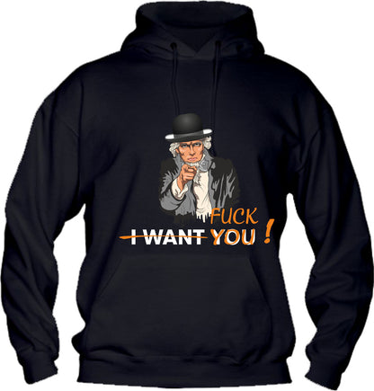 Felpa con cappuccio UOMO - I FUCK YOU - Super vestibilità Top qualità