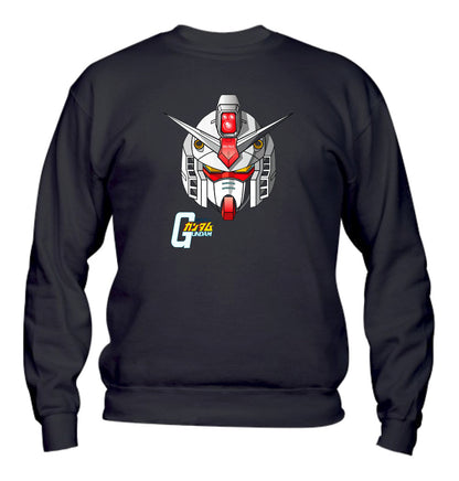 Felpa Girocollo UOMO, DONNA & BAMBIN - GUNDAM HEAD - Super vestibilità Top qualità