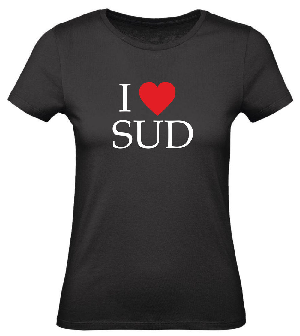 T-Shirt Uomo, Donna & Bambino - I LOVE SUD - Maglietta Maglia Tshirt Super vestibilità Top qualità