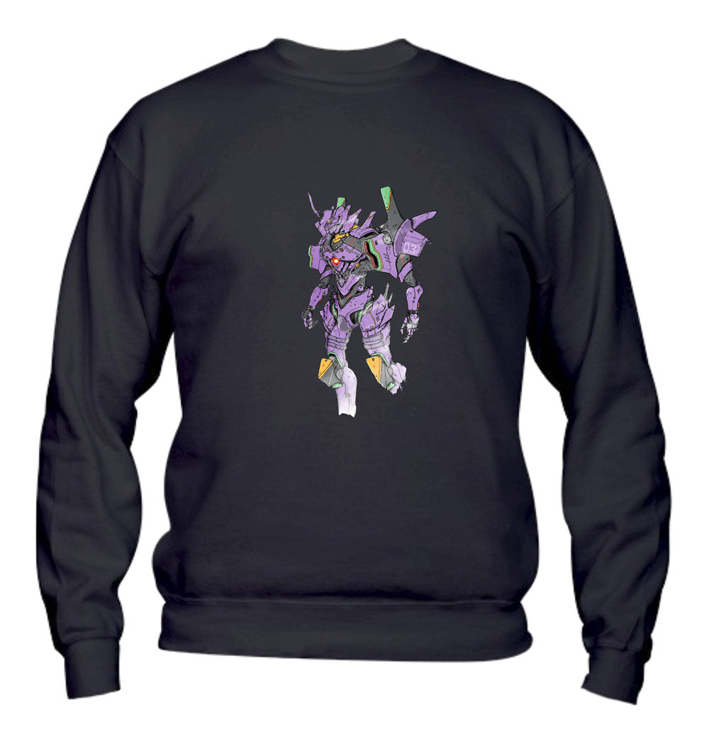 Felpa Girocollo UOMO, DONNA & BAMBIN - EVA 01 - Super vestibilità Top qualità