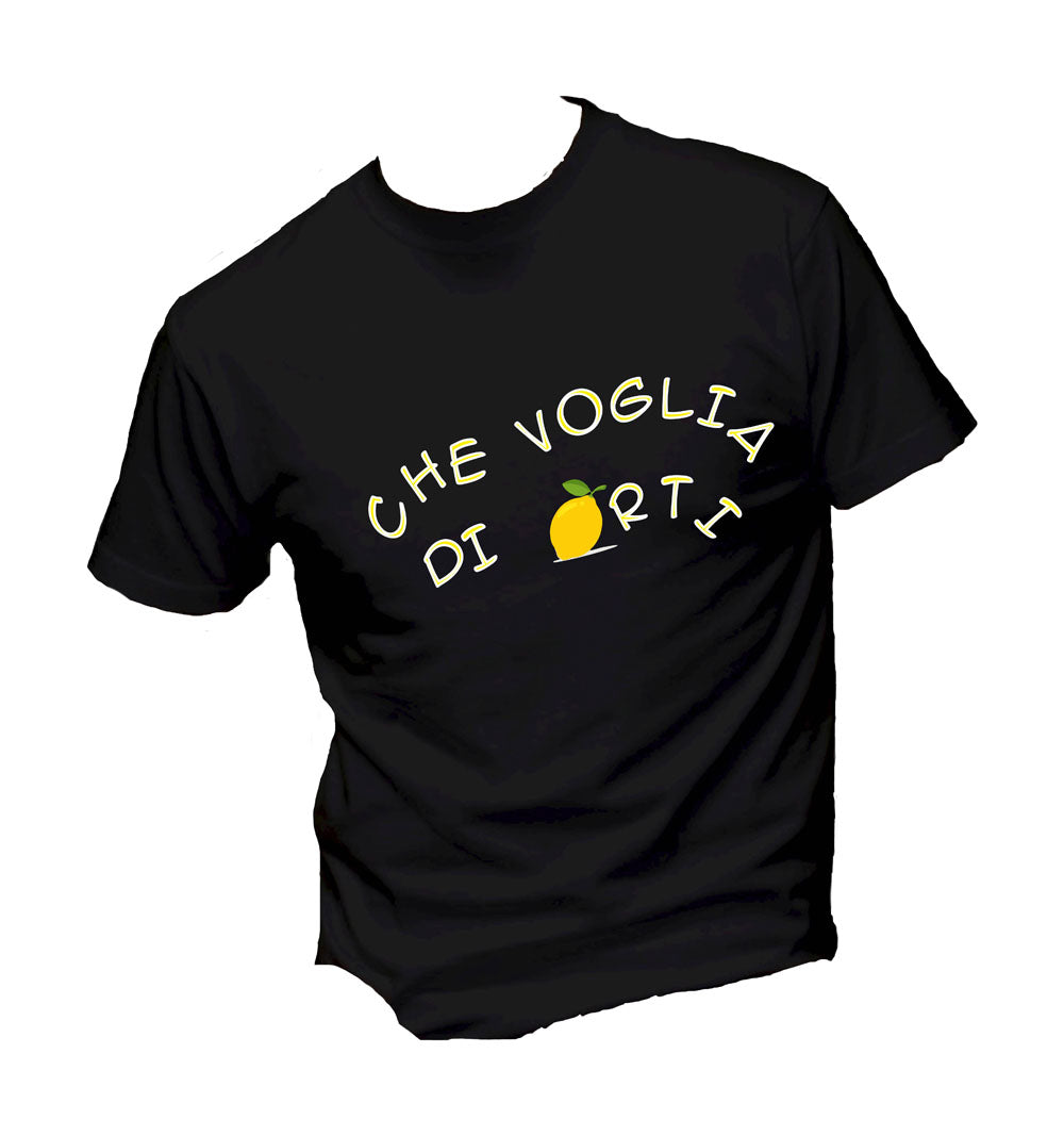 T-Shirt Uomo, Donna & Bambino - CHE VOGLIA DI LIMONARTI - Maglietta Maglia Tshirt Super vestibilità Top qualità