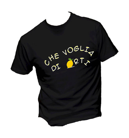 T-Shirt Uomo, Donna & Bambino - CHE VOGLIA DI LIMONARTI - Maglietta Maglia Tshirt Super vestibilità Top qualità