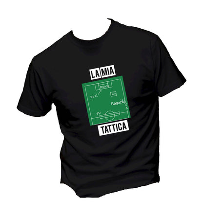 T-Shirt Uomo - LA MIA TATTICA - Maglietta Maglia Tshirt Super vestibilità Top qualità