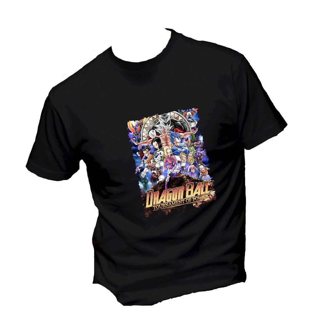 T-Shirt Uomo, Donna & Bambino - DRAGON BALL TORNEO DEL POTERE - Maglietta Maglia Tshirt Super vestibilità Top qualità