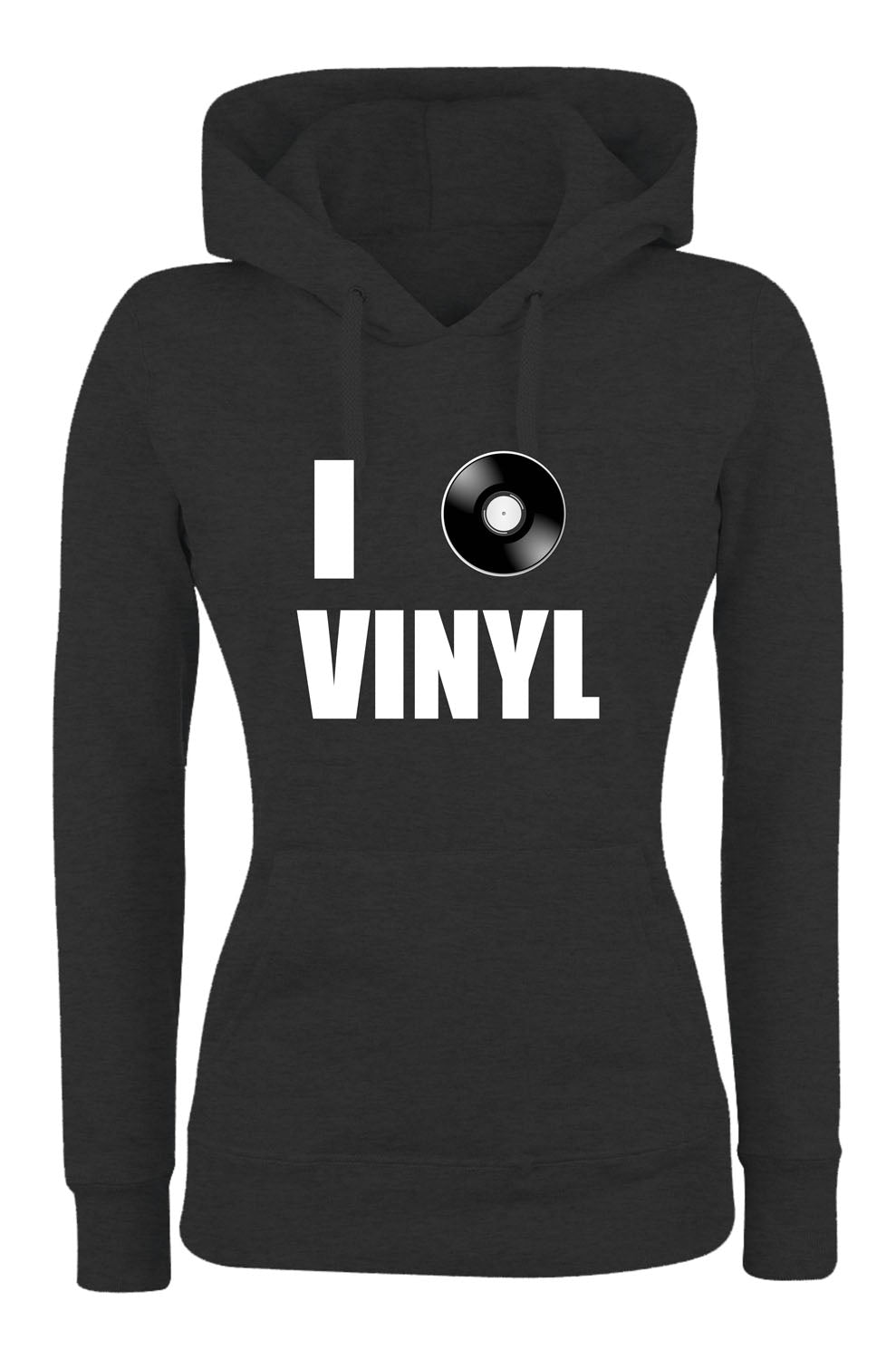 Felpa con cappuccio UOMO, DONNA & BAMBIN - I LOVE VINYLS - Super vestibilità Top qualità