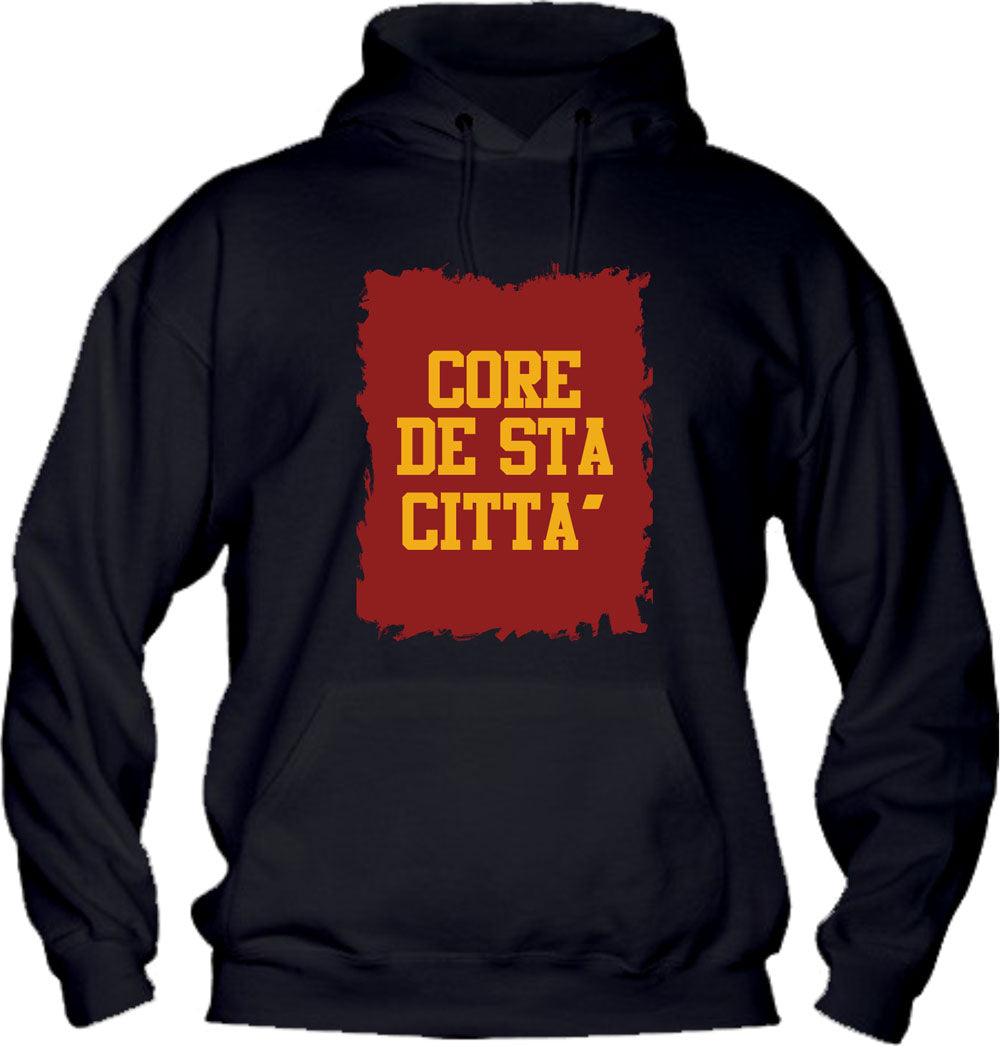 Felpa con cappuccio UOMO, DONNA & BAMBIN - CORE DE STA CITTÀ - Super vestibilità Top qualità