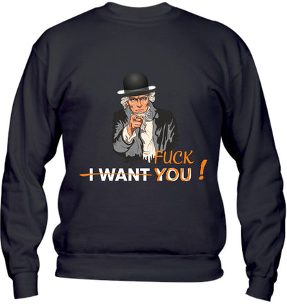Felpa Girocollo UOMO - I FUCK YOU - Super vestibilità Top qualità