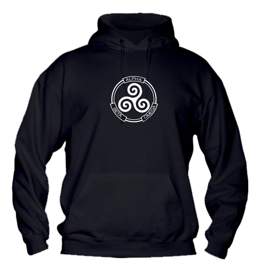Felpa con cappuccio UOMO, DONNA & BAMBIN - ALPHA BETA OMEGA - Super vestibilità Top qualità - Social Crazy