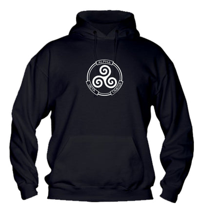 Felpa con cappuccio UOMO, DONNA & BAMBIN - ALPHA BETA OMEGA - Super vestibilità Top qualità - Social Crazy