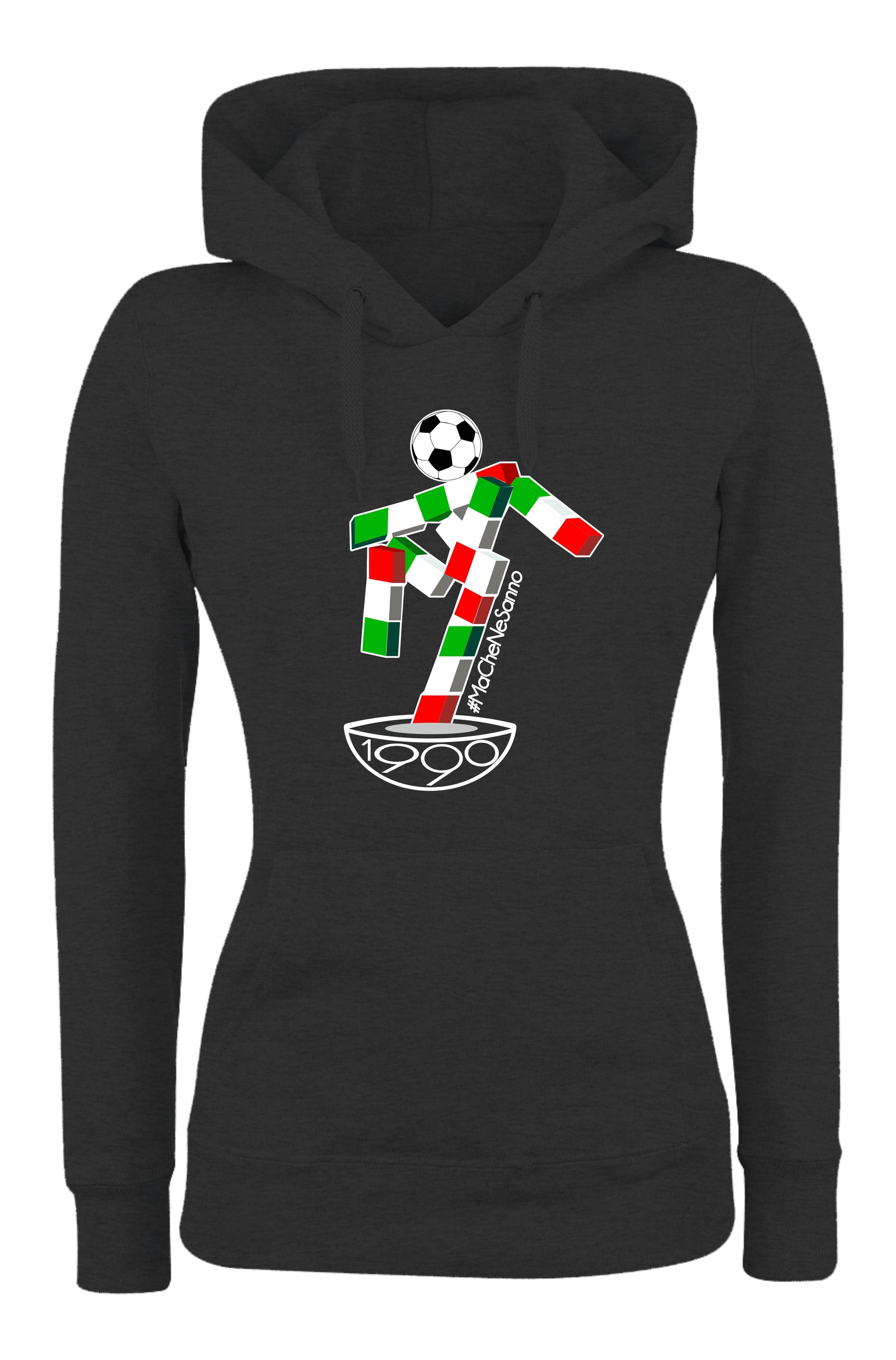 Felpa con cappuccio UOMO, DONNA & BAMBIN - #MACHENESANNO - Super vestibilità Top qualità - Social Crazy