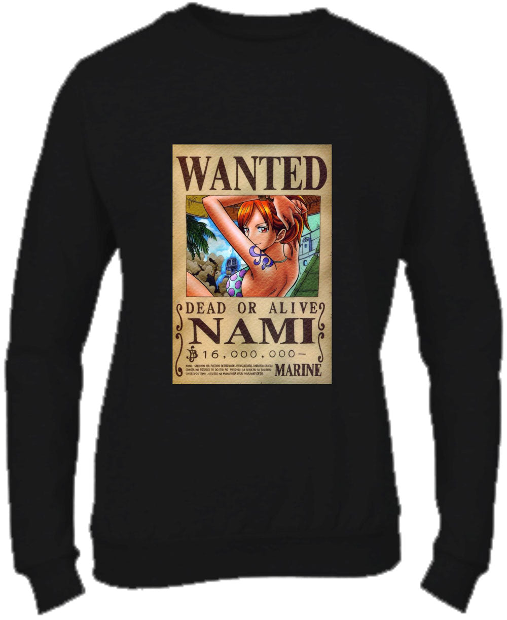 Felpa Girocollo UOMO, DONNA & BAMBIN - NAMI DEAD OR ALIVE - Super vestibilità Top qualità