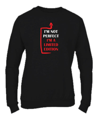 Felpa Girocollo UOMO, DONNA & BAMBIN - I'M LIMITED EDITION - Super vestibilità Top qualità