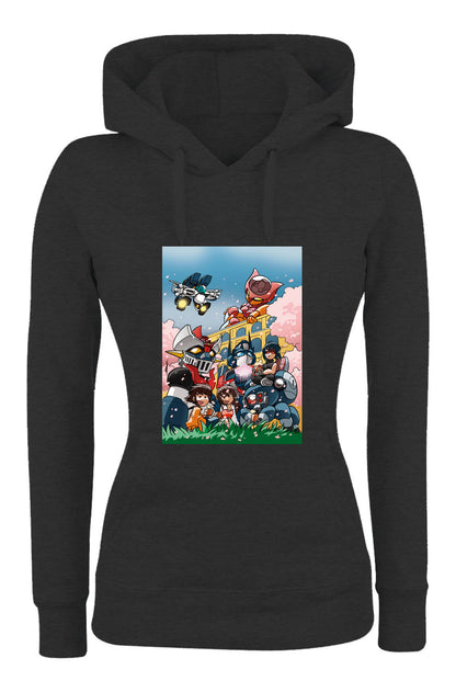 Felpa con cappuccio UOMO, DONNA & BAMBIN - MECHA'S WORLD - Super vestibilità Top qualità