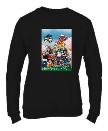 Felpa Girocollo UOMO, DONNA & BAMBIN - MECHA'S WORLD - Super vestibilità Top qualità