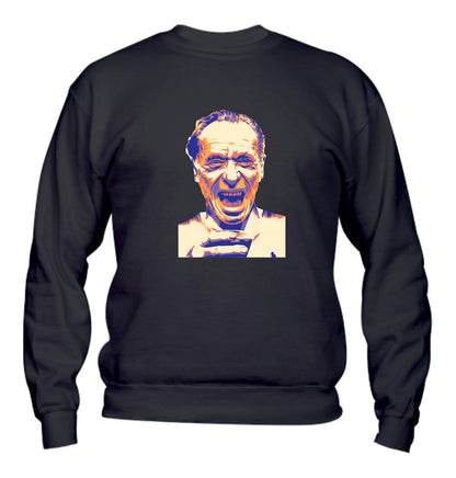 Felpa Girocollo UOMO, DONNA & BAMBIN - CHARLES BUKOWSKI - Super vestibilità Top qualità