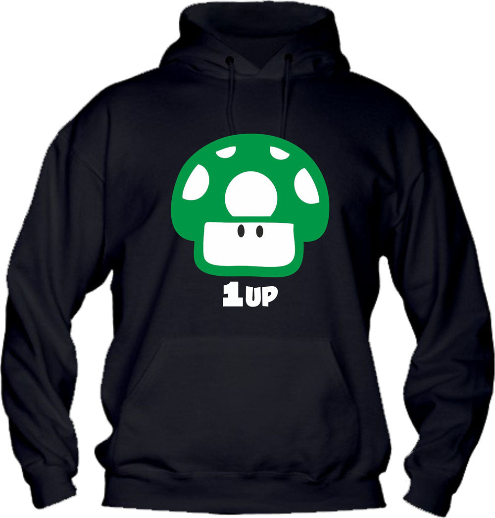 Felpa con cappuccio UOMO, DONNA & BAMBIN - 1 UP - Super vestibilità Top qualità - Social Crazy