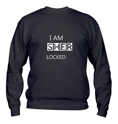Felpa Girocollo UOMO, DONNA & BAMBIN - I AM SHERLOCKED - Super vestibilità Top qualità