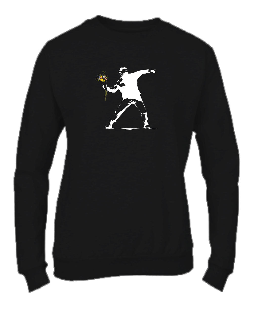 Felpa Girocollo UOMO, DONNA & BAMBIN - FIORI - Super vestibilità Top qualità