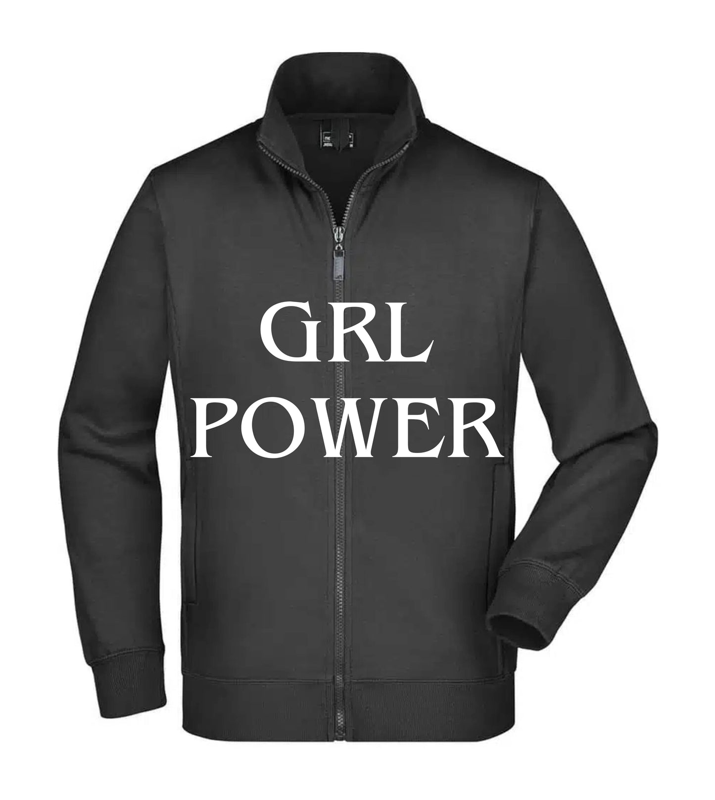 Felpa Unisex Full Zip - GRL POWER - Super vestibilità Top qualità