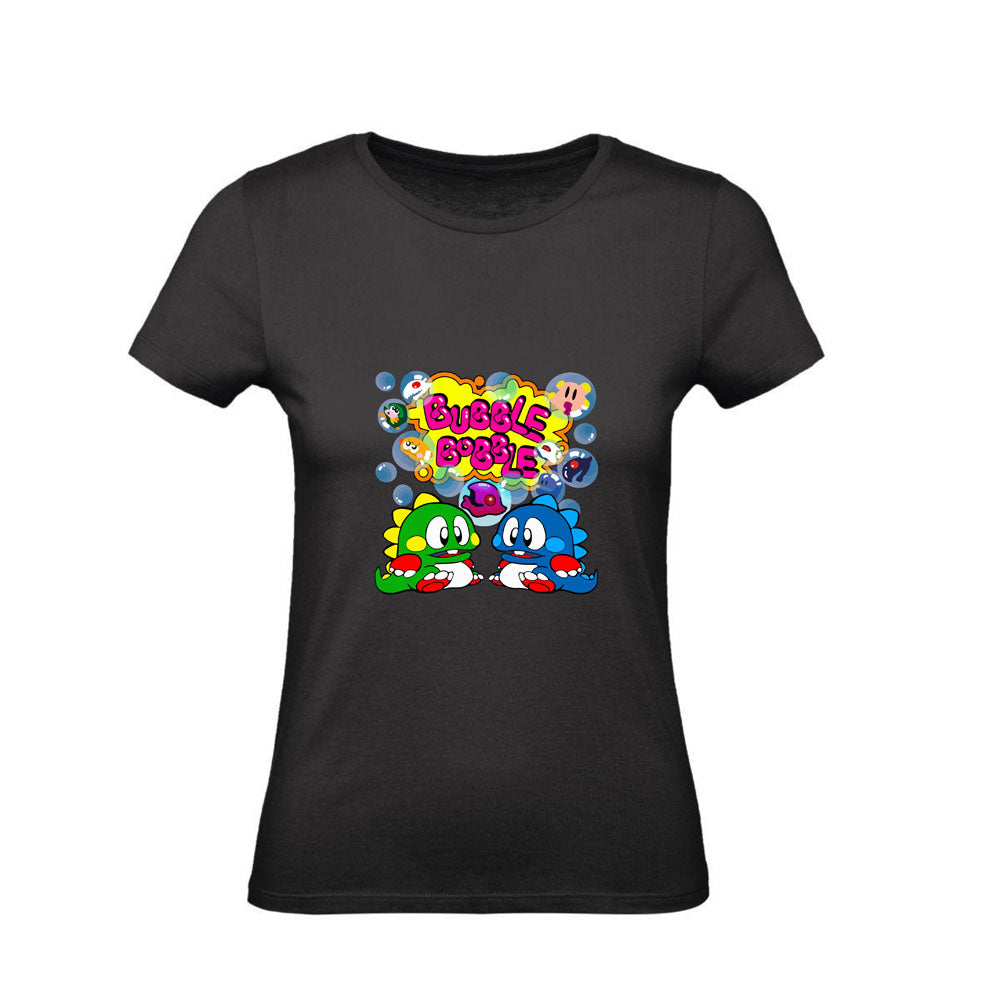 T-Shirt Uomo, Donna & Bambino - BUBBLE BOBBLE - Maglietta Maglia Tshirt Super vestibilità Top qualità