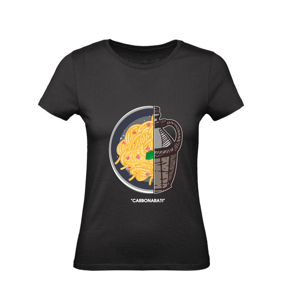 T-Shirt Uomo, Donna & Bambino - CARBONARA - Maglietta Maglia Tshirt Super vestibilità Top qualità