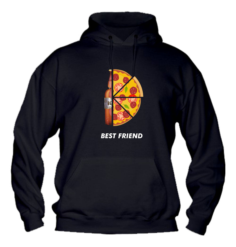 Felpa con cappuccio UOMO, DONNA & BAMBIN - BEST FRIEND - Super vestibilità Top qualità