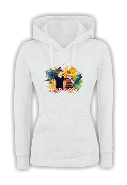 Felpa con cappuccio UOMO, DONNA & BAMBIN - BENJI E FEDE - Super vestibilità Top qualità - Social Crazy