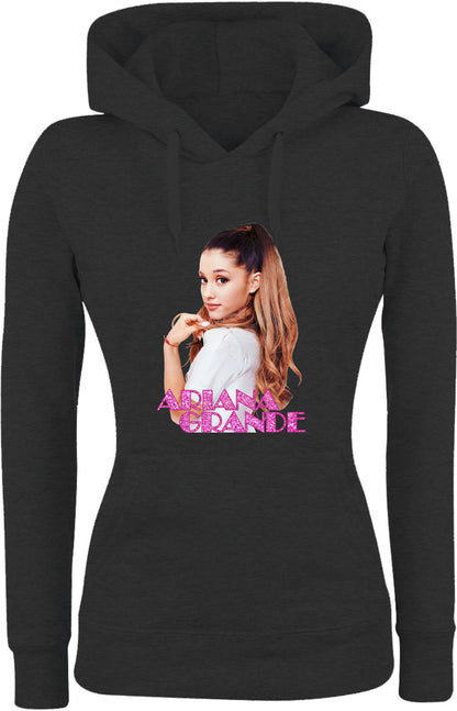 Felpa con cappuccio DONNA & BAMBIN - ARIANA GRANDE - Super vestibilità Top qualità - Social Crazy
