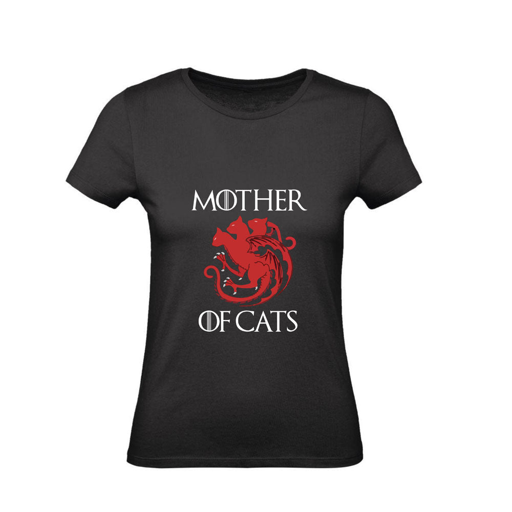 T-Shirt Donna & Bambino - MOTHER OF CATS - Maglietta Maglia Tshirt Super vestibilità Top qualità - Social Crazy