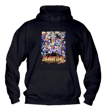 Felpa con cappuccio UOMO, DONNA & BAMBIN - DRAGON BALL TORNEO DEL POTERE - Super vestibilità Top qualità